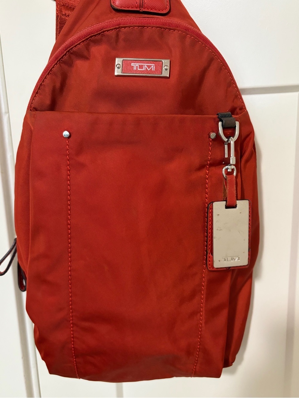 TUMI Voyageur Brive Sling Backpack in Red - Picture 2 of 10